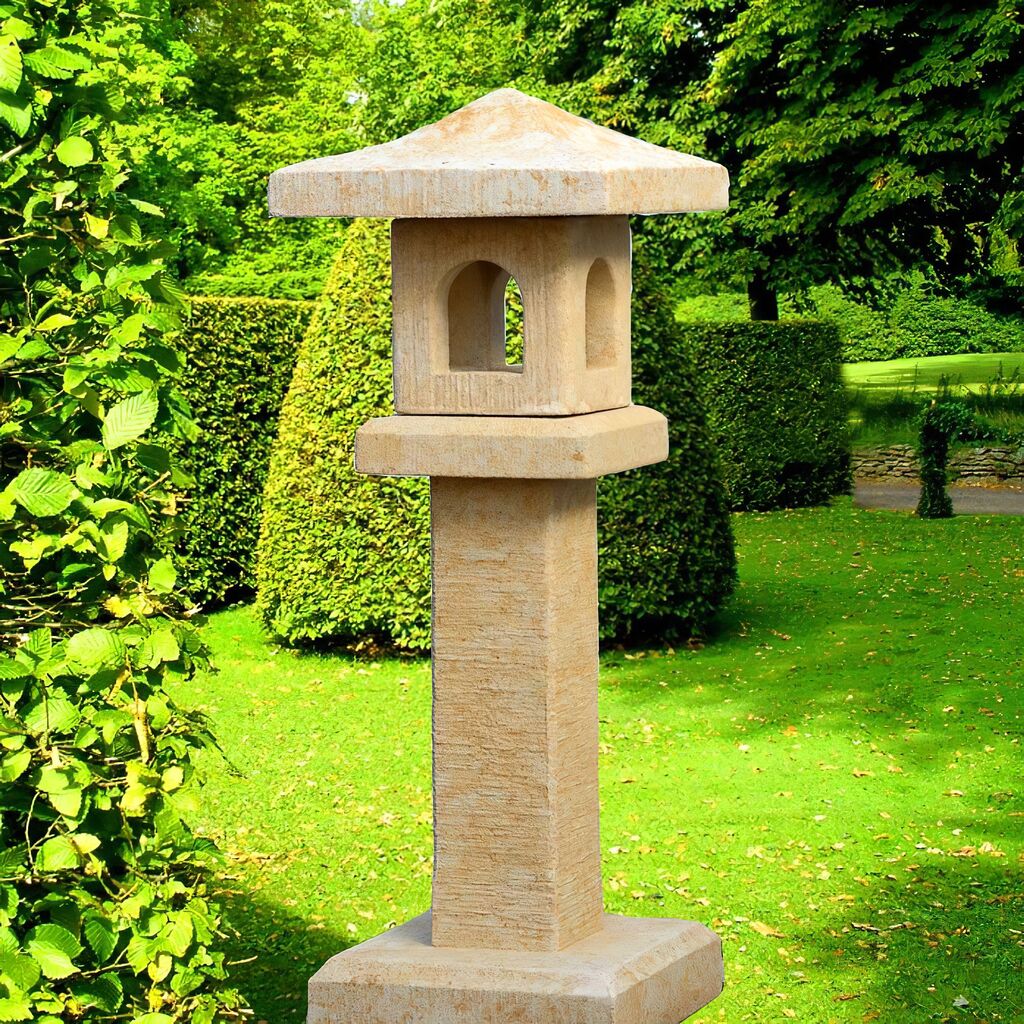  Asiatische Garten Stein Laterne - Kanji