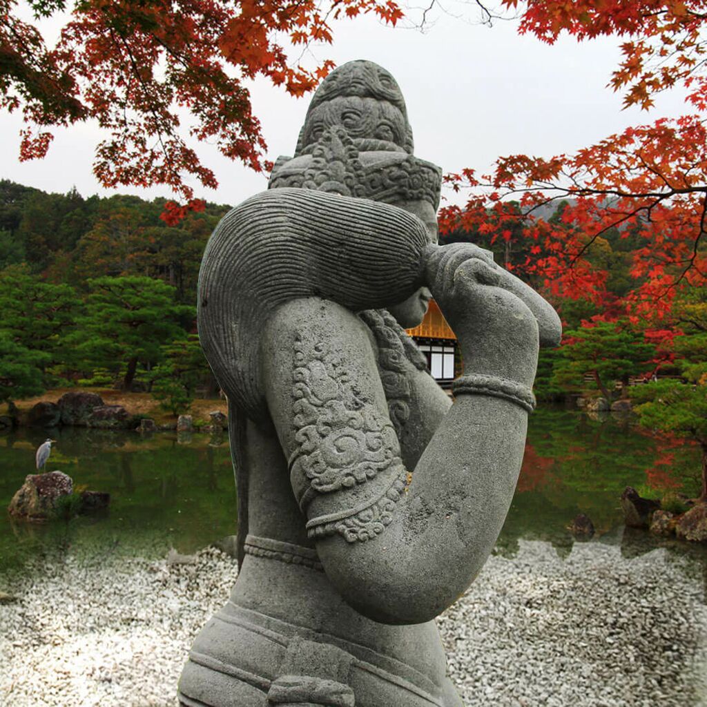  Asiatische Götter Garten Skulptur - Makoto