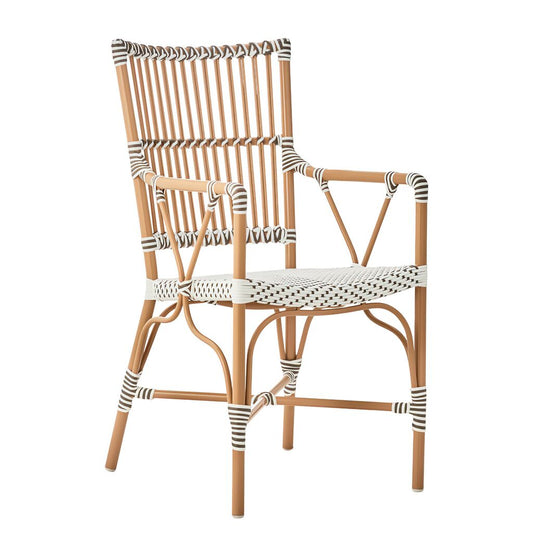  Ausgefallener Gartenstuhl Aus Alu Rattan Mit Armlehnen - Gartensessel Levi