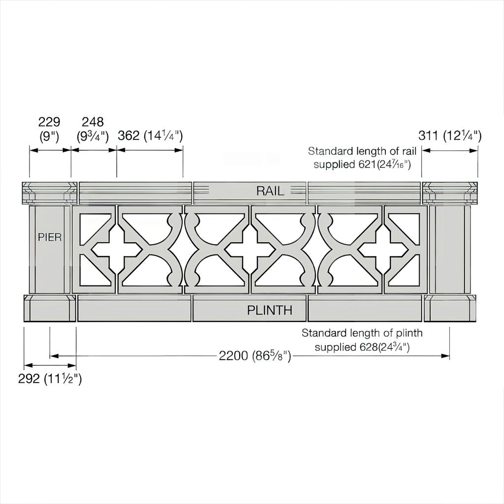  Balustrade Geländer Aus Steinguss - Barandilla