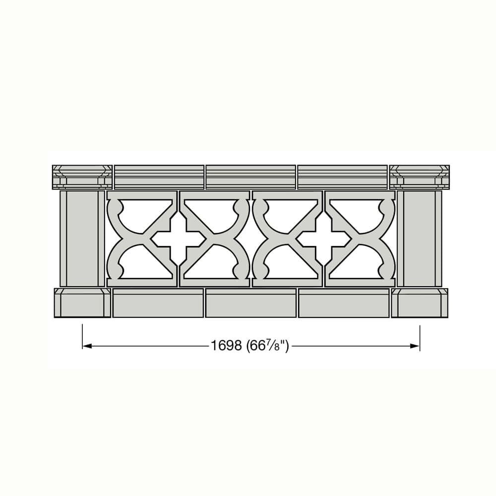 Balustrade Individuell Beton Geländer - Perpetua