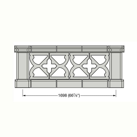  Balustrade Individuell Beton Geländer - Perpetua