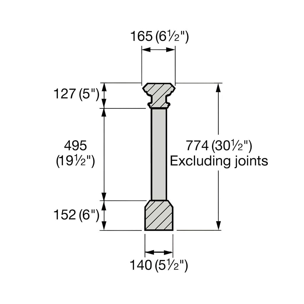  Balustrade Individuell Beton Geländer - Perpetua