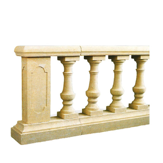  Balustrade Mit Kegelartigen Balustersäulen Aus Steinguss - Nangan