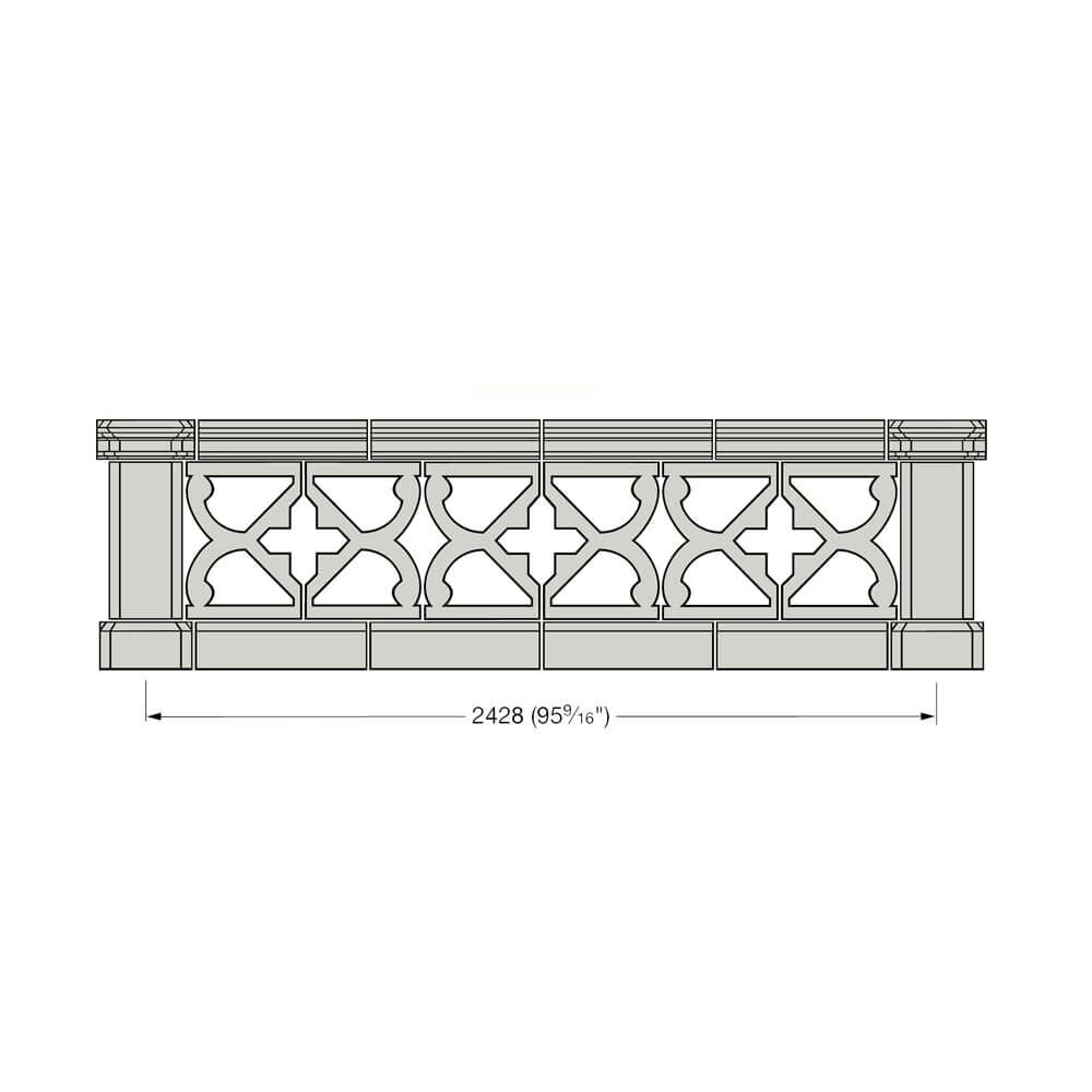  Balustrade Parapet Individuell Stein - Baranda