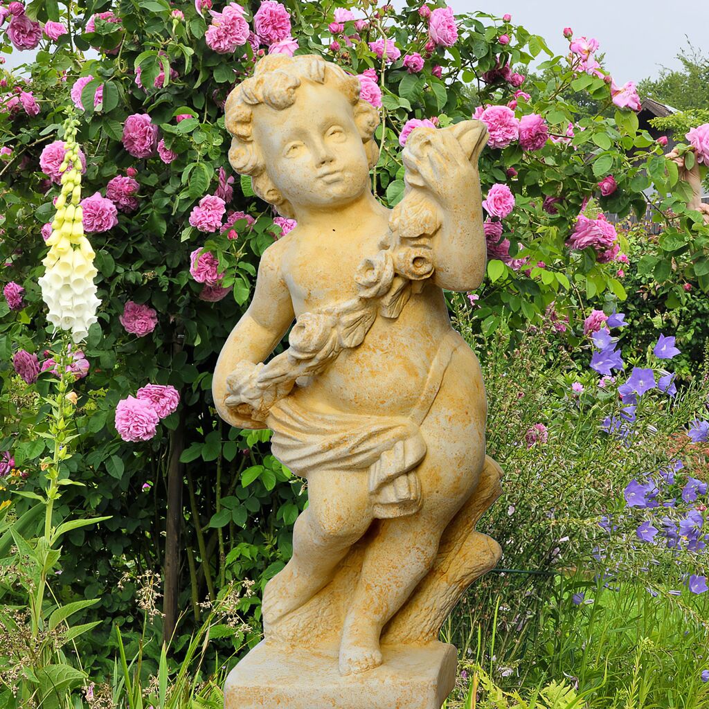  Barock Putte Steinfigur - Amor