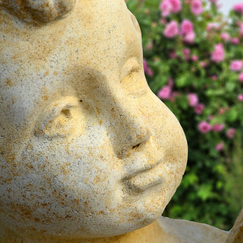  Barock Putte Steinfigur - Amor