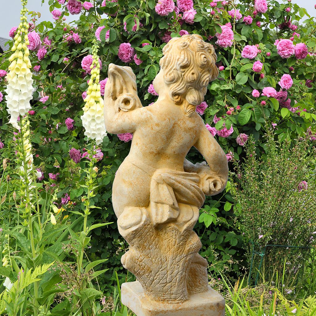  Barock Putte Steinfigur - Amor