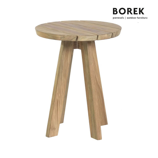  Beistelltisch Aus Teakholz Von Borek - Rund - Beistelltisch Tarifa