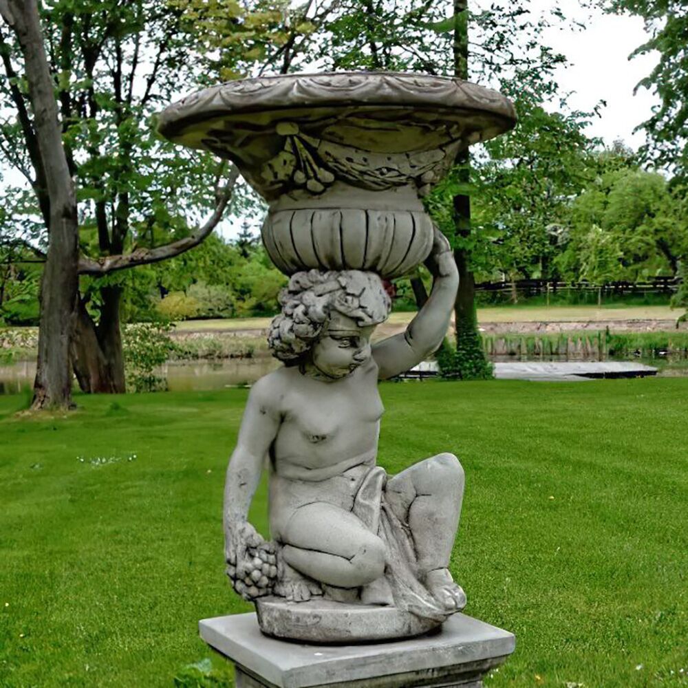  Bepflanzbare Bacchus Dekoskulptur Mit Pflanztopf - Basileios