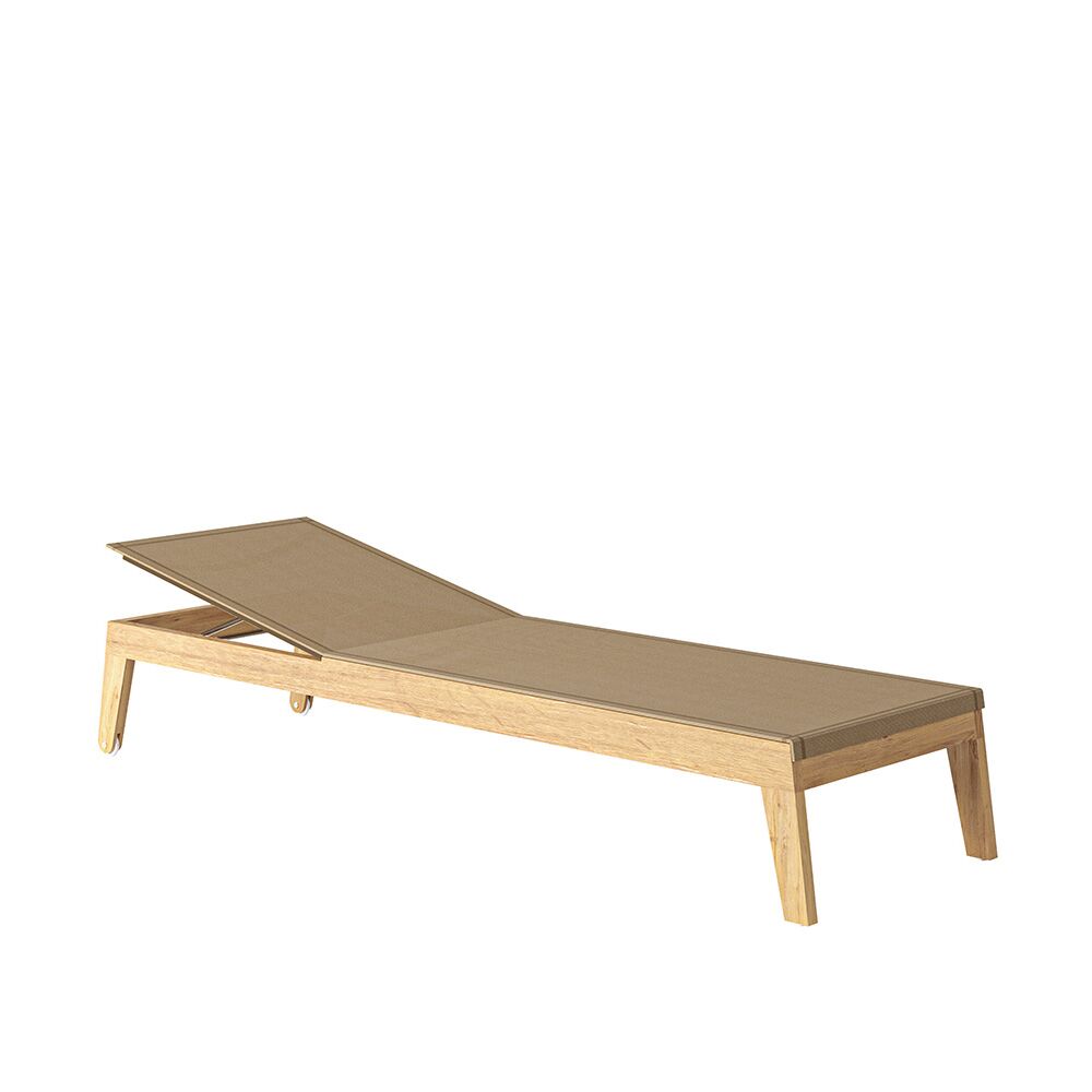  Bequeme Outdoor Sonnenliege Aus Teak Mit Rädern - Ethan Sonnenliege