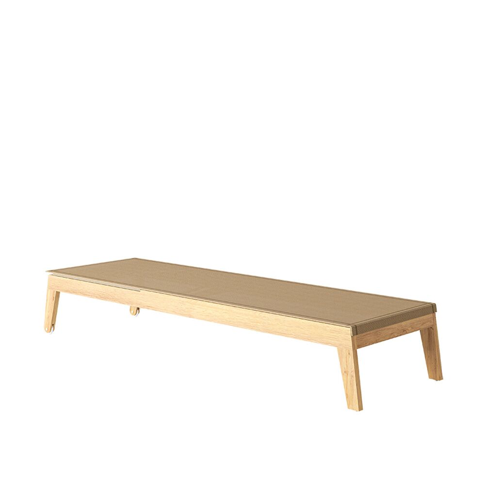  Bequeme Outdoor Sonnenliege Aus Teak Mit Rädern - Ethan Sonnenliege