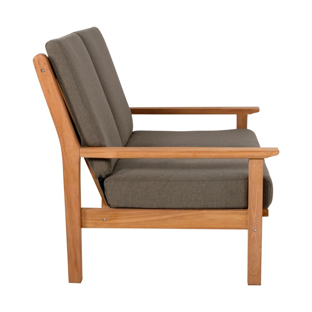  Bequemes 2-Sitzer Loungesofa Aus Teakholz Mit Kissen - Kreon