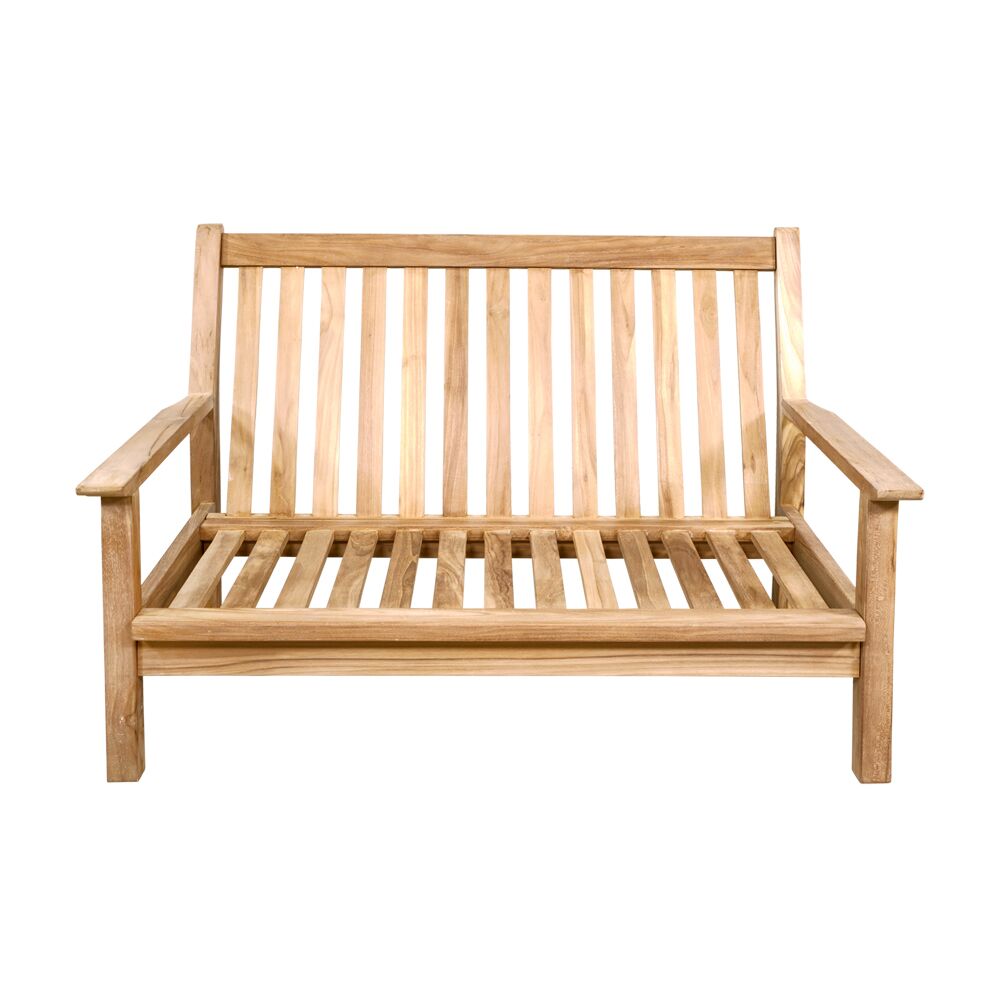  Bequemes 2-Sitzer Loungesofa Aus Teakholz Mit Kissen - Kreon