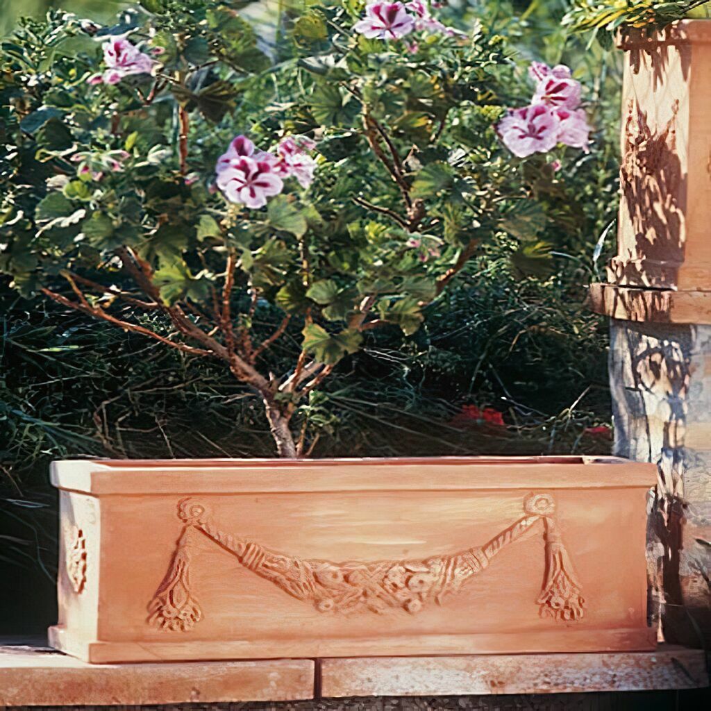  Besondere Blumenkassette Aus Terracotta - Agnolo