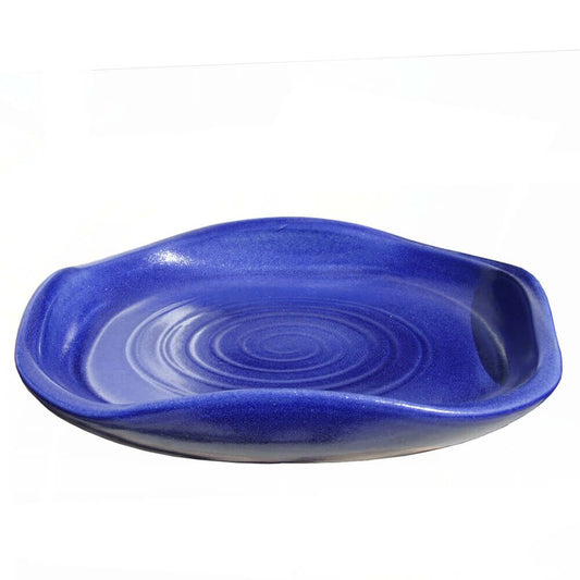  Blaue Vogeltränke Aus Steinzeug - Modern - Frostsicher - Aptus Azur