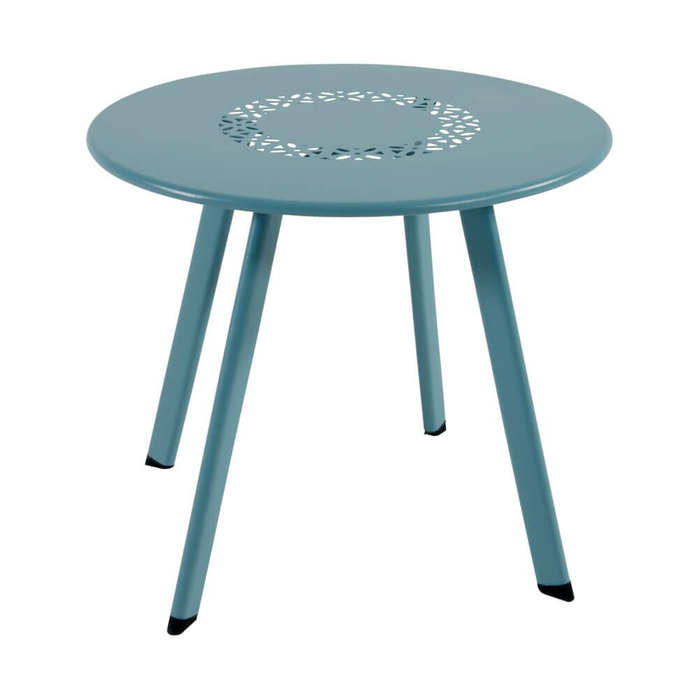  Blauer Beistelltisch Aus Stahl - Tisch Amelie Blau