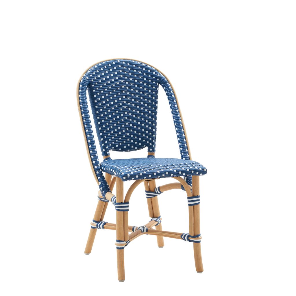  Blauer Geflecht Stuhl Aus Rattan Für Kinder - Kinderstuhl Lotti