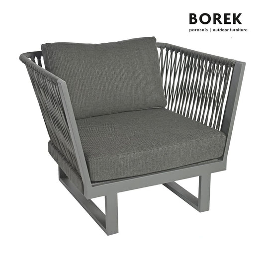  Borek Gartensessel In Grau/weiß Rope-Optik - Altea Sessel