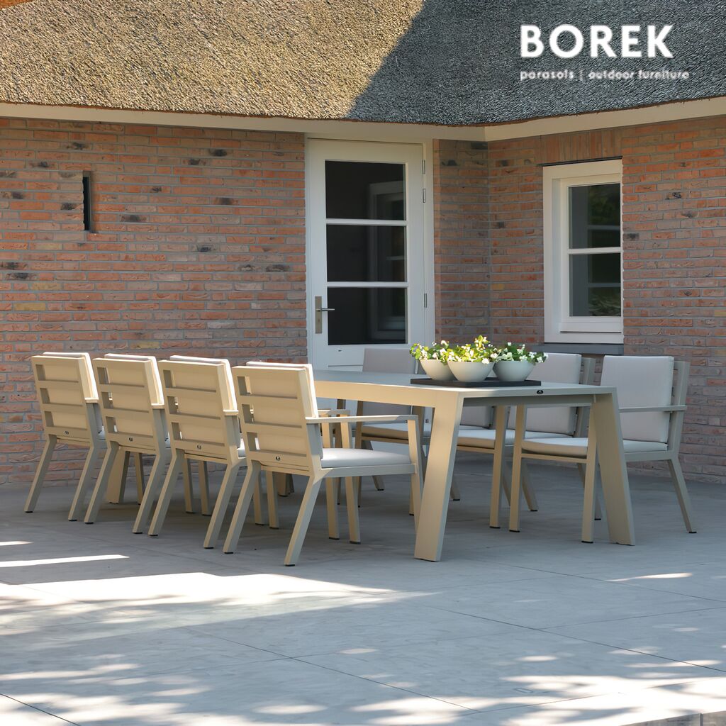  Borek Gartenstuhl Aus Aluminium - Modern - Weiß - Outdoor - Viking Stuhl