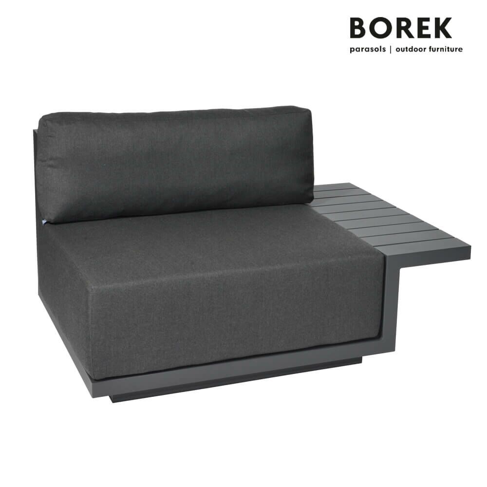  Borek Loungemodul Für Den Garten - Modern - Aluminium - Mit Kissen - Murcia Sitzmodul Links