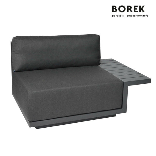  Borek Loungemodul Für Den Garten - Modern - Aluminium - Mit Kissen - Murcia Sitzmodul Links