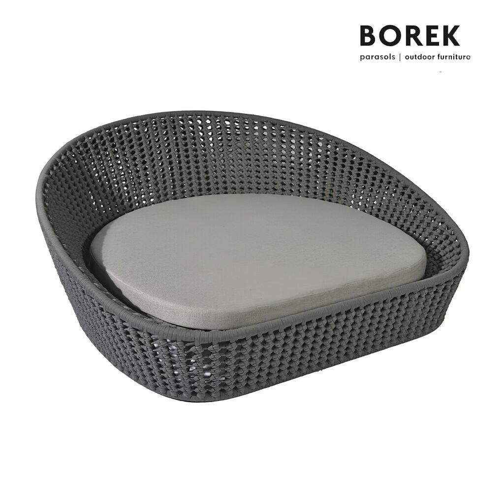  Borek Outdoor-Tagesbett Grau Mit Polster - Vigo Tagesbett