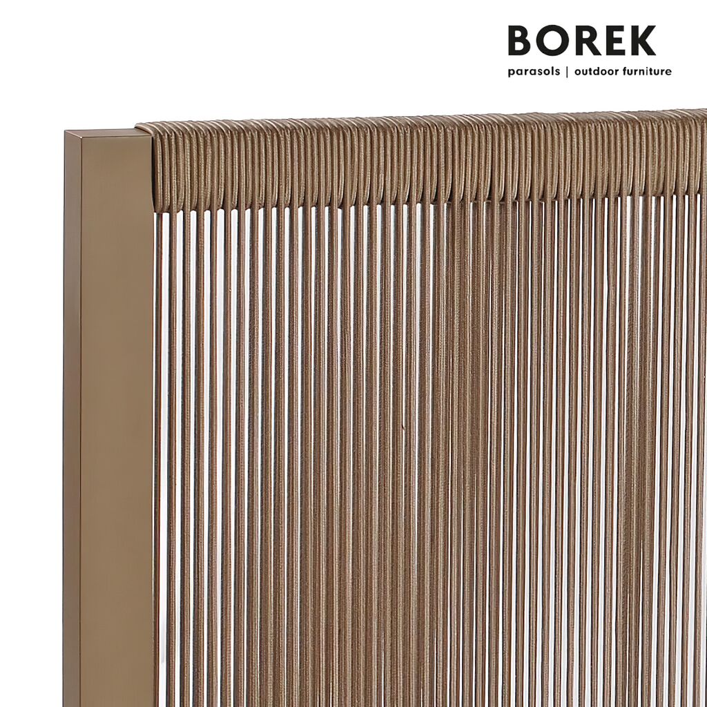  Borek Raumteiler - Aluminium - Beige - Modern - Paravent - Ponza Raumteiler