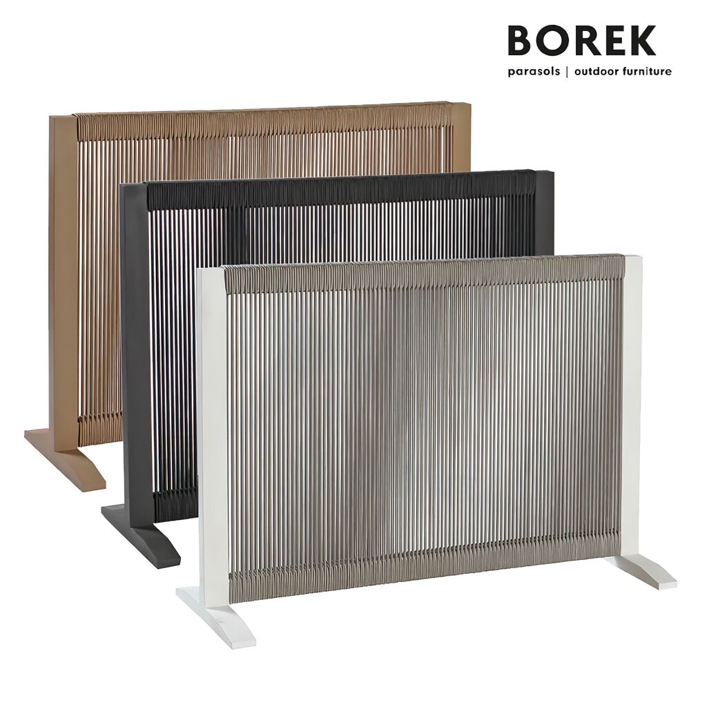  Borek Raumteiler - Aluminium - Beige - Modern - Paravent - Ponza Raumteiler