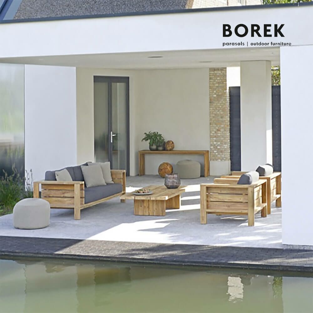 BorekLoungetisch 160cm Eckig Aus Teakholz - Sevilla Loungetisch