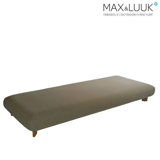  Braune 4-Sitzer Lounge Mit Teakholzgestell Von Max & Luuk - Liam Loungebank