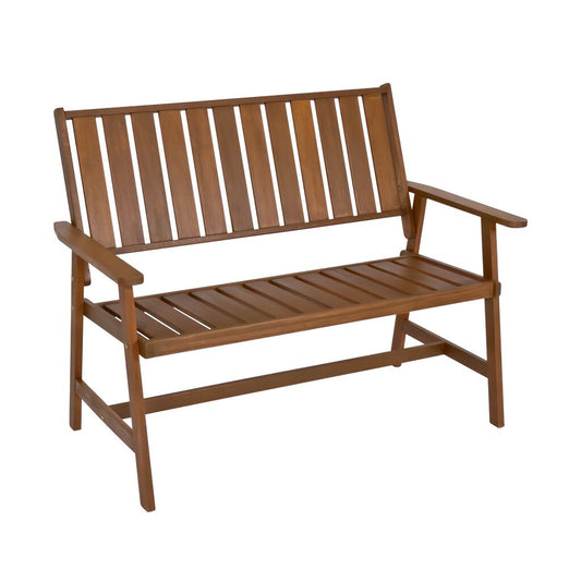  Braune Holz Gartenbank Im Teaklook - Gartenbank Hubi