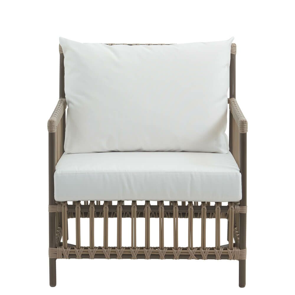  Brauner Outdoor Loungechair Aus Alu Rattan Für Die Sitzecke - Loungechair Caya