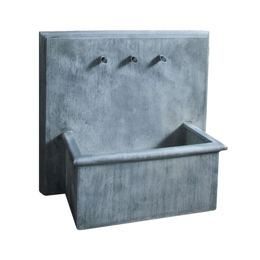  Breiter Metall Outdoor-Brunnen Mit 3 Augussrohren - Enzolado