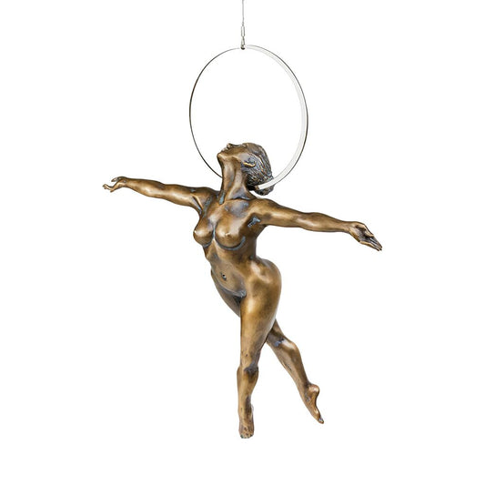  Bronze Aktskulptur Akrobatin In Der Luft - Limitiert - Ankaa