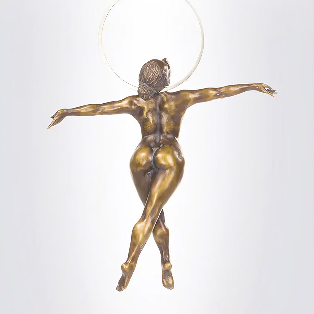  Bronze Aktskulptur Akrobatin In Der Luft - Limitiert - Ankaa