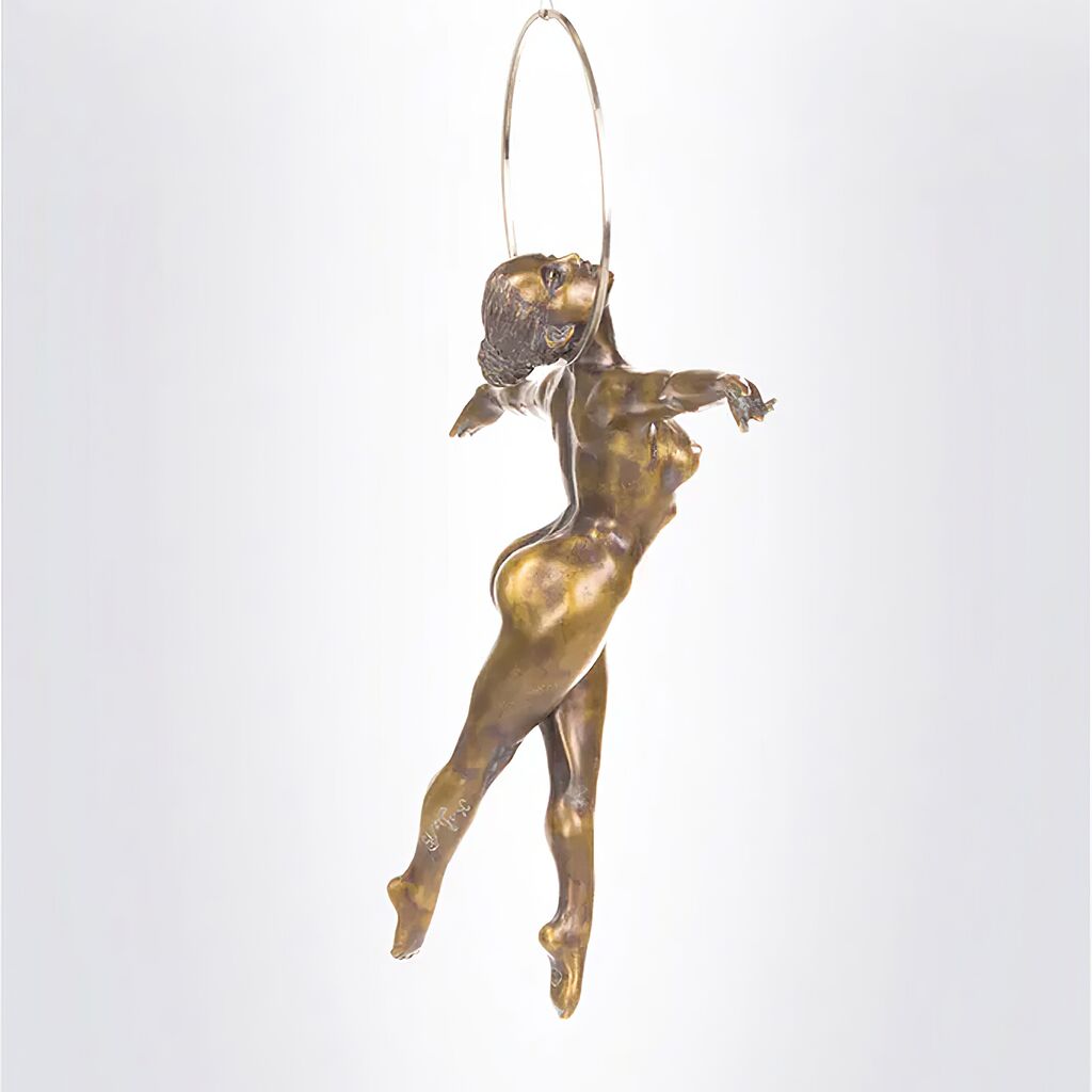  Bronze Aktskulptur Akrobatin In Der Luft - Limitiert - Ankaa