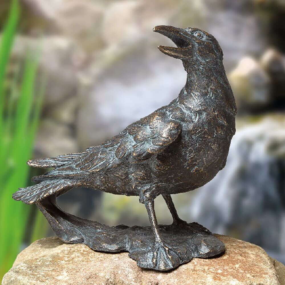  Bronze Rabenvogel Als Outdoor Dekoration - Rabe