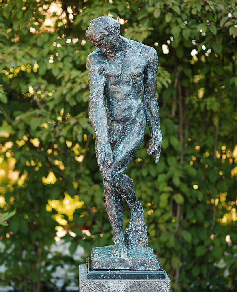  Bronze Skulptur Adam - Original Von Rodin