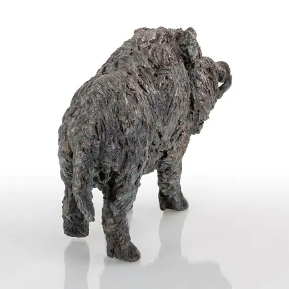  Bronze Tierfigur Wildschwein In Limitierter Auflage - Keiler Stehend