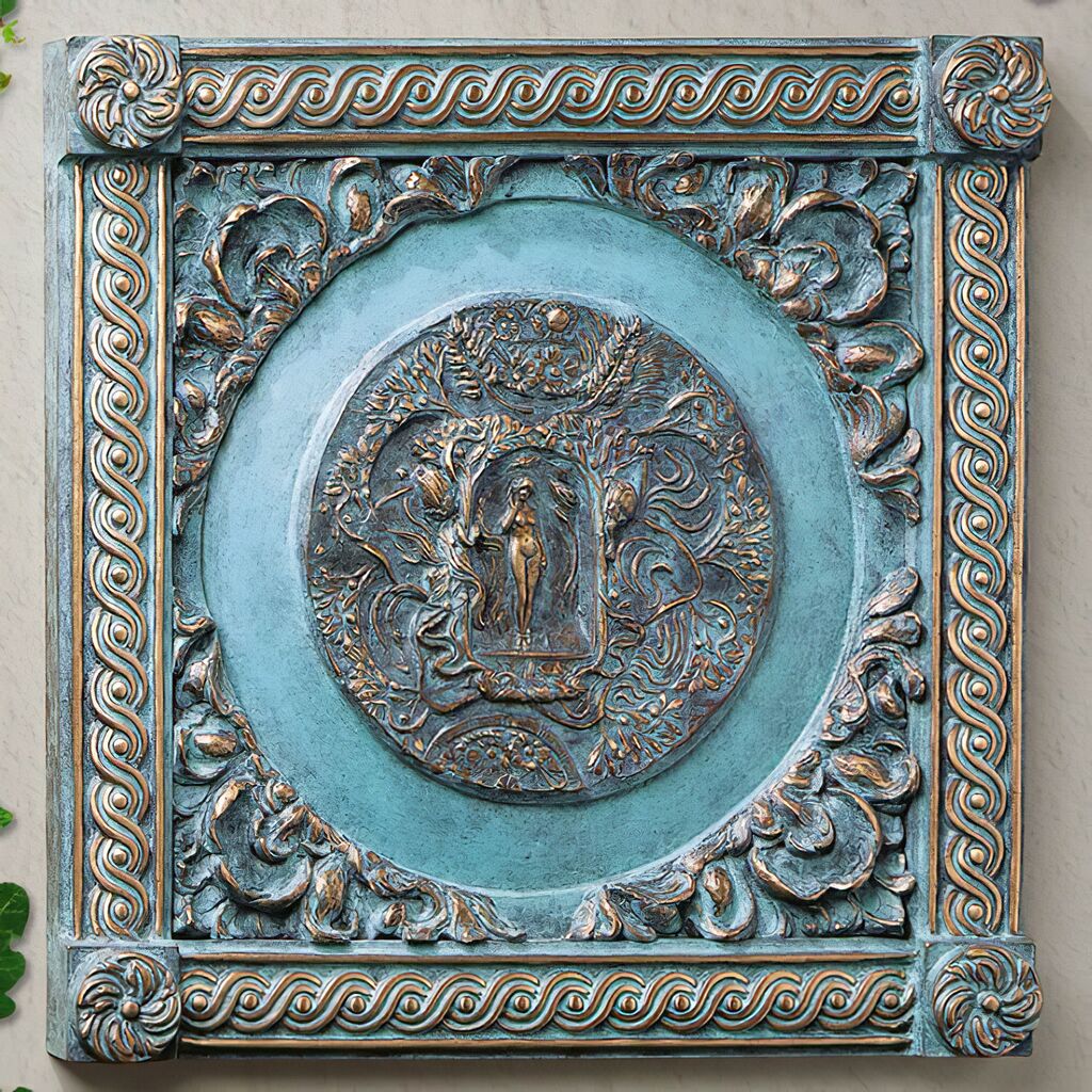  Bronze Wandreliefs 4er Set - Heilige Motive - Set Biblische Gestalten