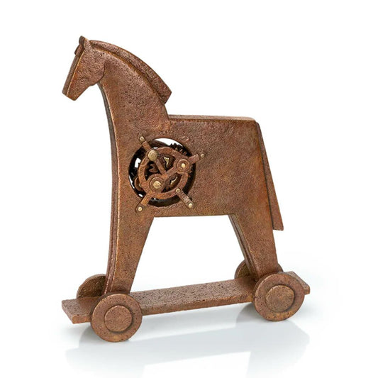  Bronzeskulptur Aus Kunsthandwerk - Limitiertes Design - Trojanisches Pferd