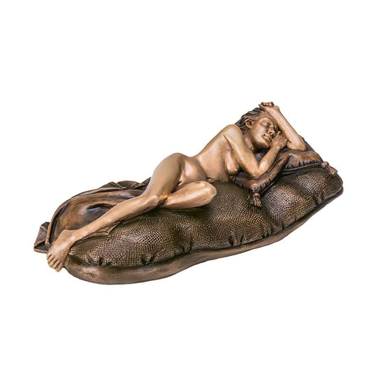  Bronzeskulptur Limitiert - Schlafende Frauenfigur - Sleeping Beauty
