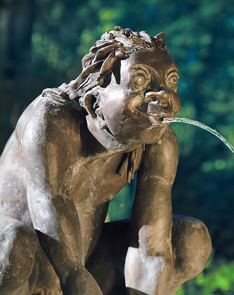  Bronzeskulptur Wasserspeier - Limitierte Künstlerfigur - Der Nix