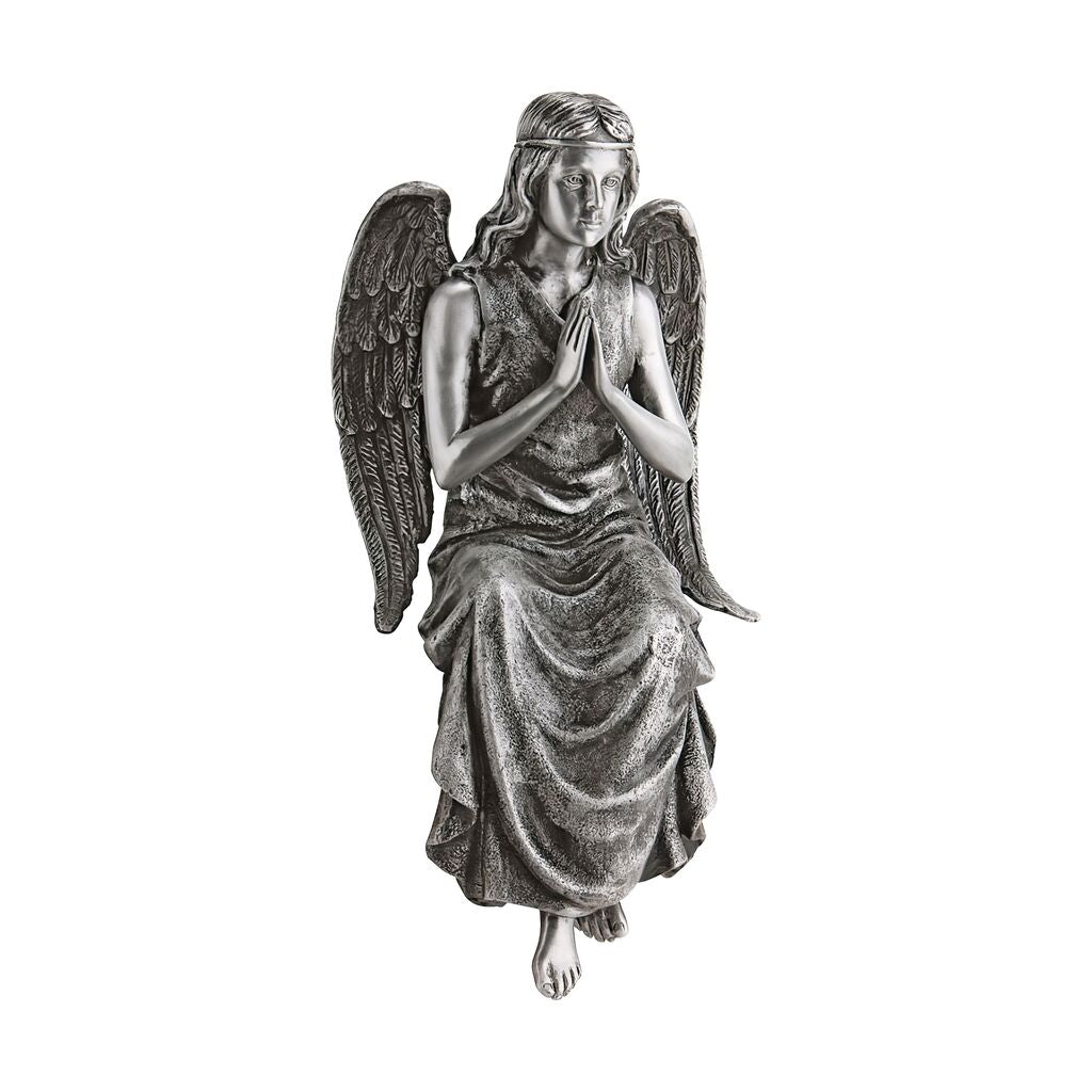  Bronzestatue - Betender Engel Zum Hinsetzen - Engel Donna