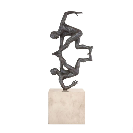  Bronzestatue Spiegelbild Aus Limitierter Künstleredition - Engelgriff