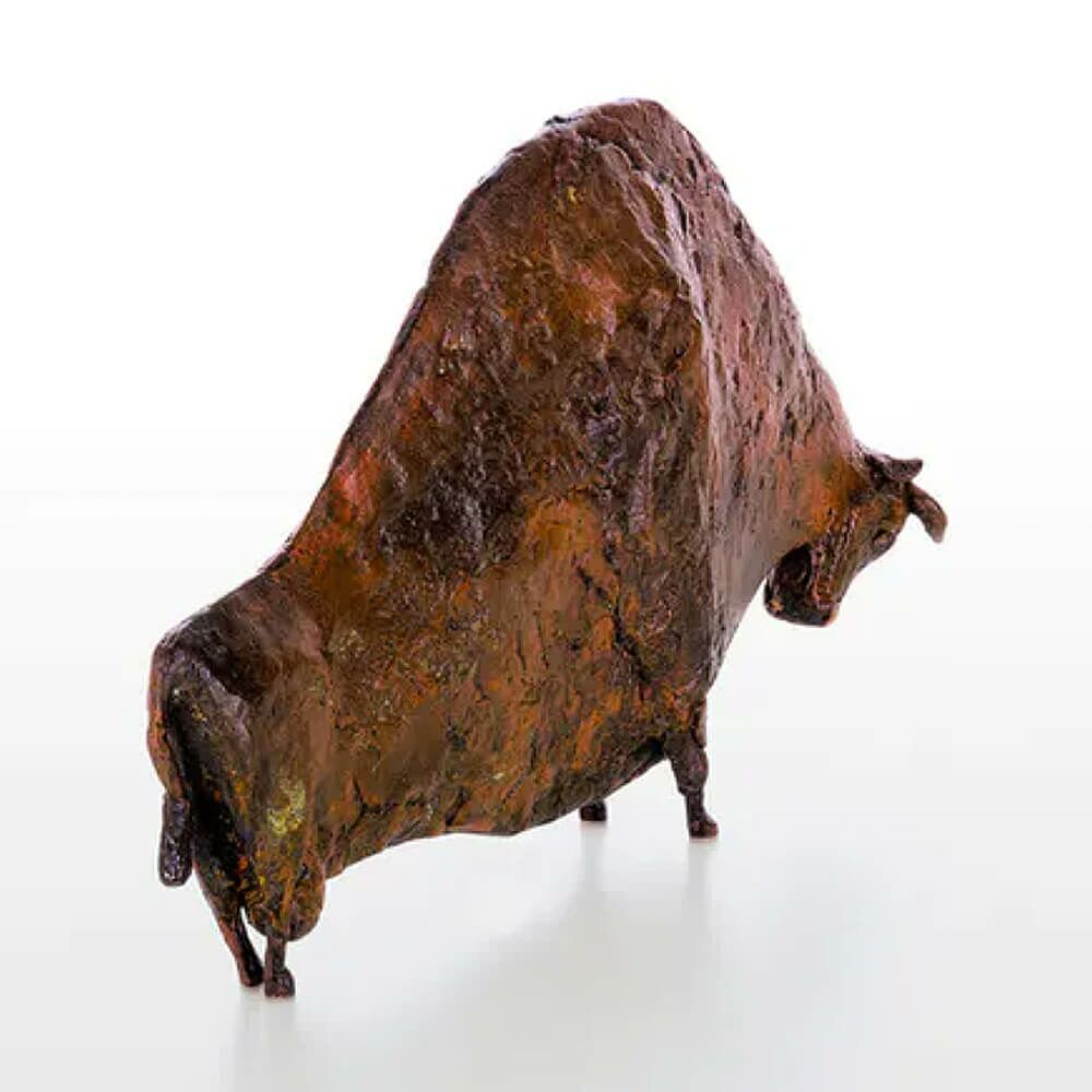 Bronzestier In Rostoptik Aus Limitierter Künstlerhand - Großer Stier