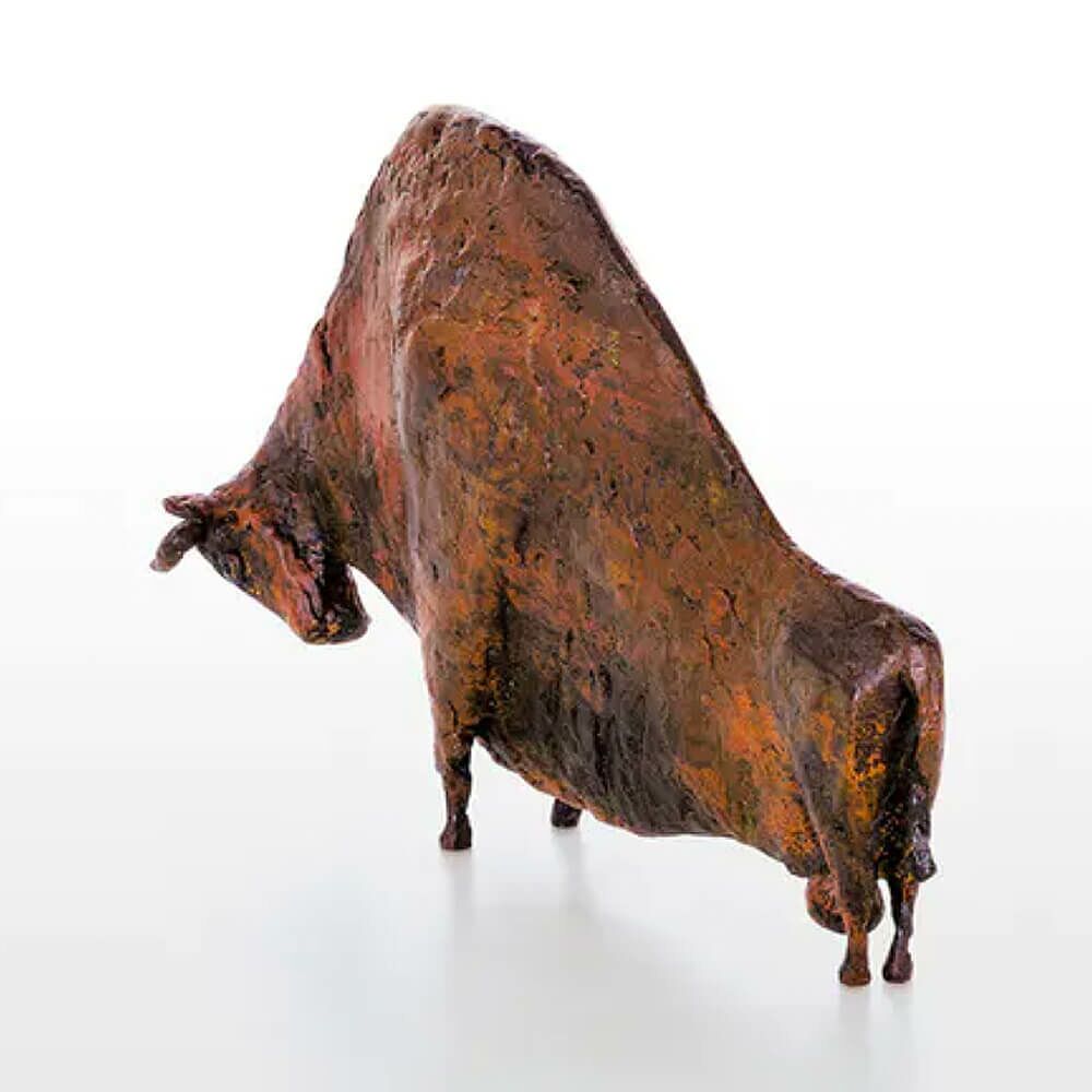  Bronzestier In Rostoptik Aus Limitierter Künstlerhand - Großer Stier
