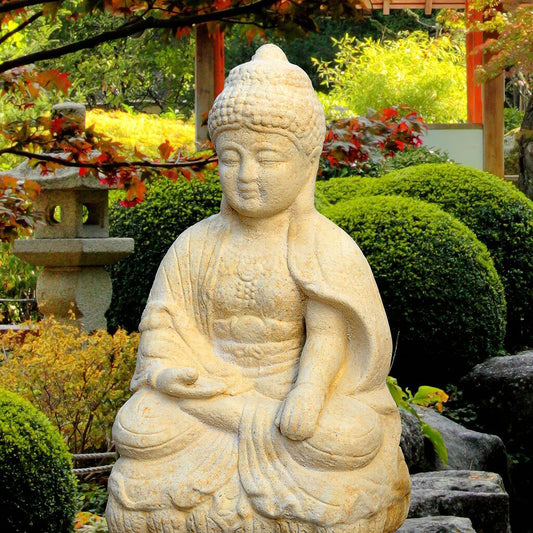  Buddha Gartenskulptur Sitzend - Panna