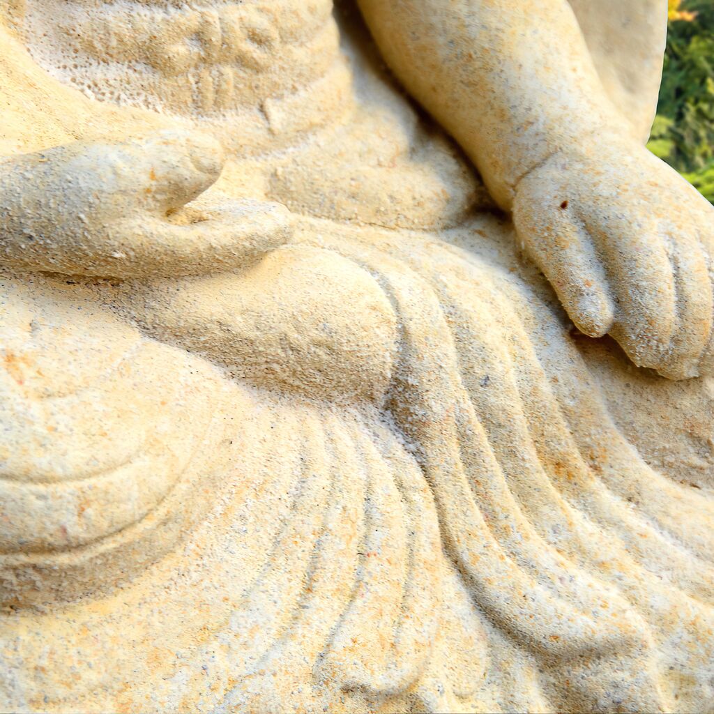  Buddha Gartenskulptur Sitzend - Panna